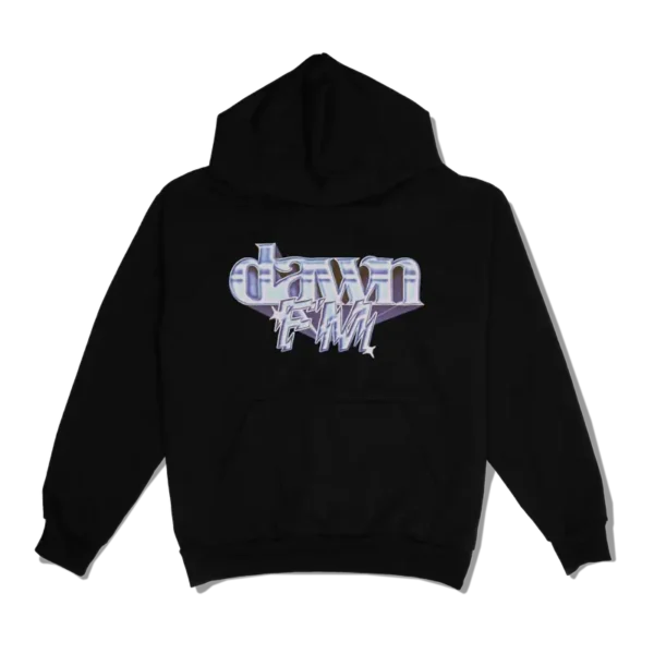 The Weeknd Dawn FM Chrome Title Hoodie